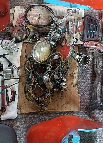 Asya nostalji 125t scooter motosiklet yedek parça - Görsel 3