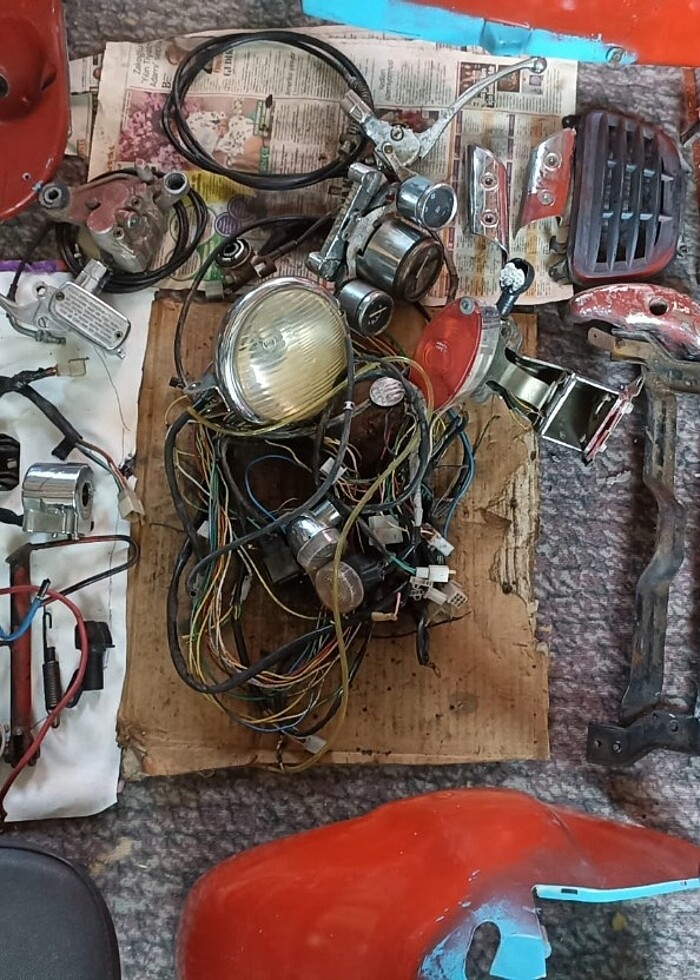 Asya nostalji 125t scooter motosiklet yedek parça - Görsel 3