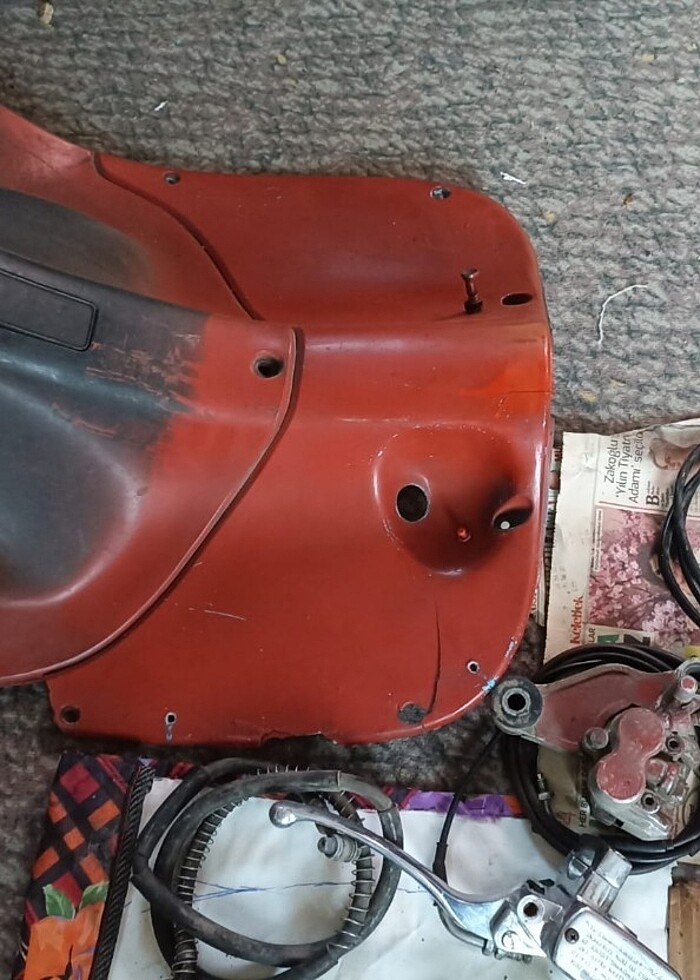 Asya nostalji 125t scooter motosiklet yedek parça - Görsel 5