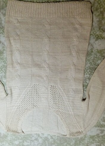 Simli örgü kazak - Görsel 4