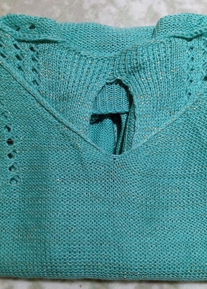 Örgü kadın kazağı - Görsel 4