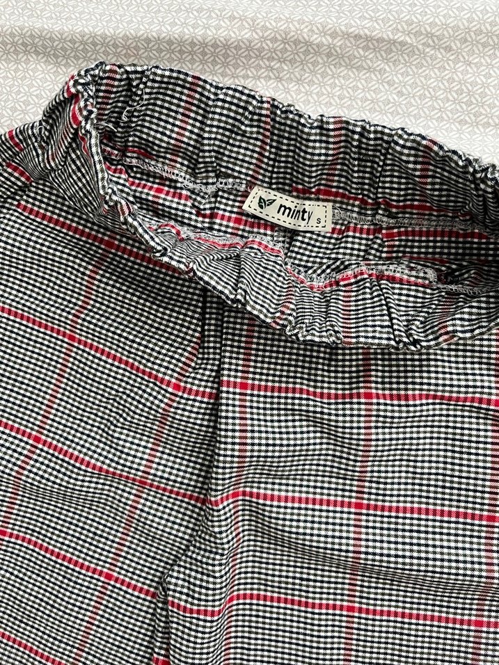 Gri Düğmeli Midi Kadın Kumaş Pantolon - Görsel 2