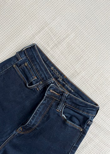 Kadın Lacivert Midi Denim Pantolon - Görsel 3