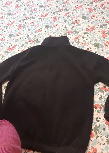 Siyah Yarım Fermuarlı Erkek Sweatshirt - Görsel 3