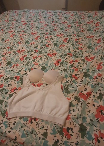 Beyaz Spor Sütyeni Midi Boy - Görsel 2