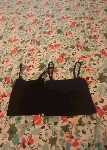 Siyah Uzun İp Askılı Kadın Atlet - Görsel 3