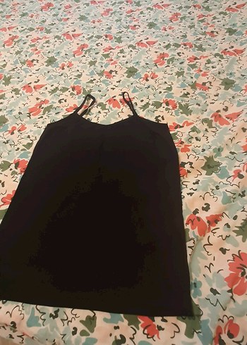 Siyah Uzun İp Askılı Kadın Atlet - Görsel 5