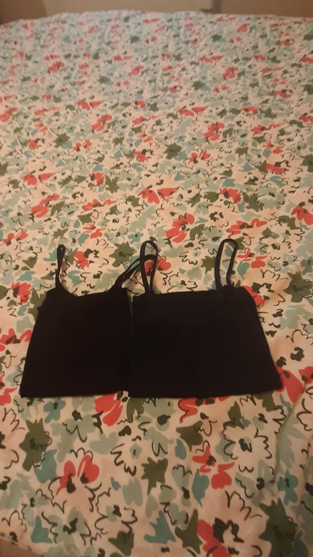 Siyah Uzun İp Askılı Kadın Atlet - Görsel 3