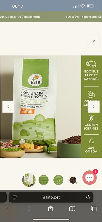 Kito Kuzu Etli Köpek Maması 15 kg