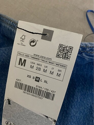 m Beden mavi Renk zara jean kot crop büstiyer