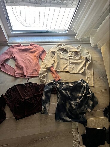 crop uzun kollu mini crop askılı
