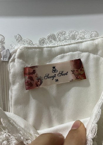 Dantel İşlemeli Uzun Kollu Bohem Beyaz Elbise - Görsel 3