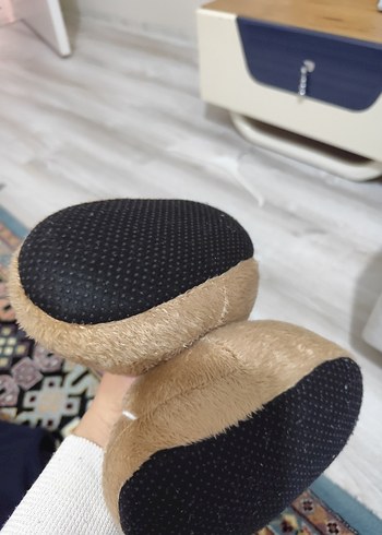 Kızlar için Leopar Desenli Sıcak Terlik - Görsel 2