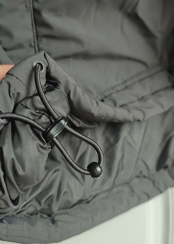 Pull&Bear Gri Kanguru Yağmuruk - Görsel 7