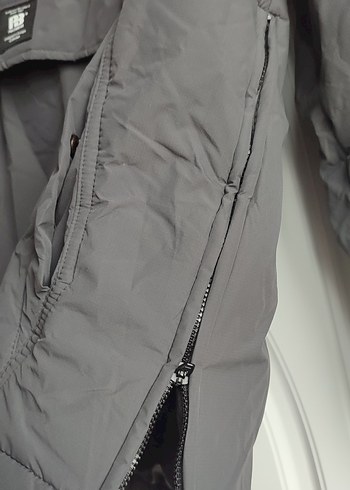 Pull&Bear Gri Kanguru Yağmuruk - Görsel 4