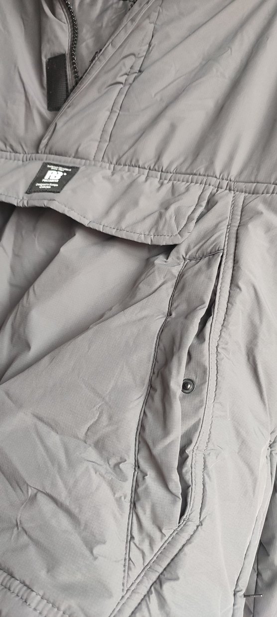 Pull&Bear Gri Kanguru Yağmuruk - Görsel 5