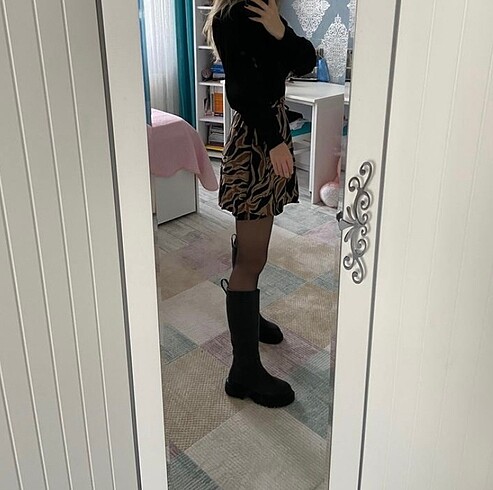 Zebra desen etek