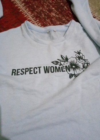 Beyaz Uzun Kollu Kadın Sweatshirt - Görsel 2