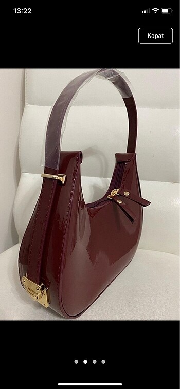 Bordo pinterest rugan baget çanta