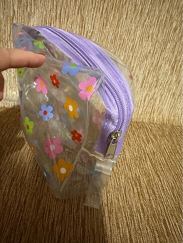 Şeffaf Makyaj çantası orta boy - Görsel 5