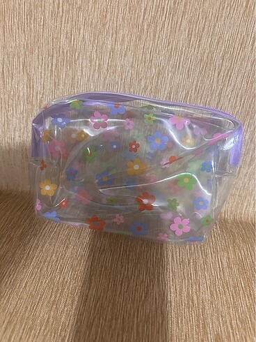 Şeffaf Makyaj çantası orta boy - Görsel 8