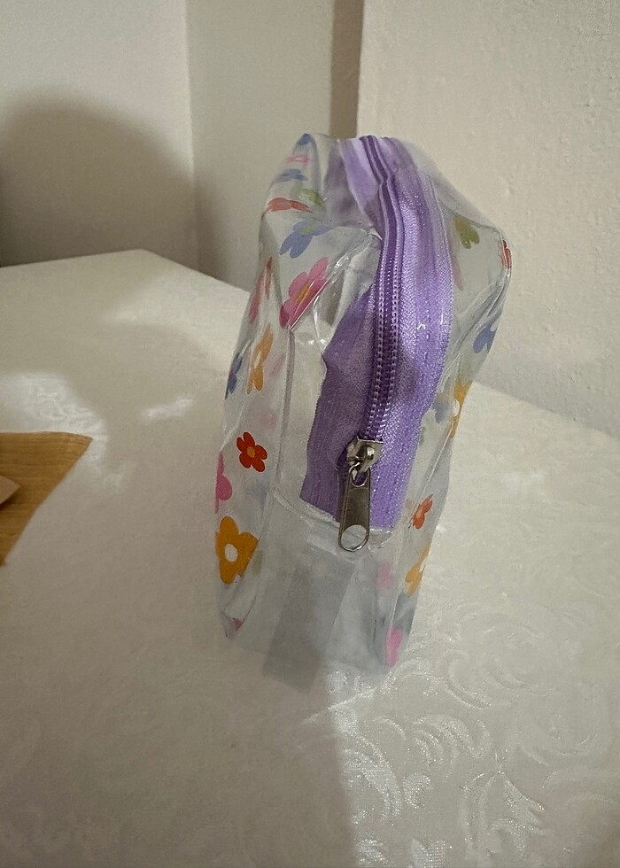 Şeffaf Makyaj çantası orta boy - Görsel 2