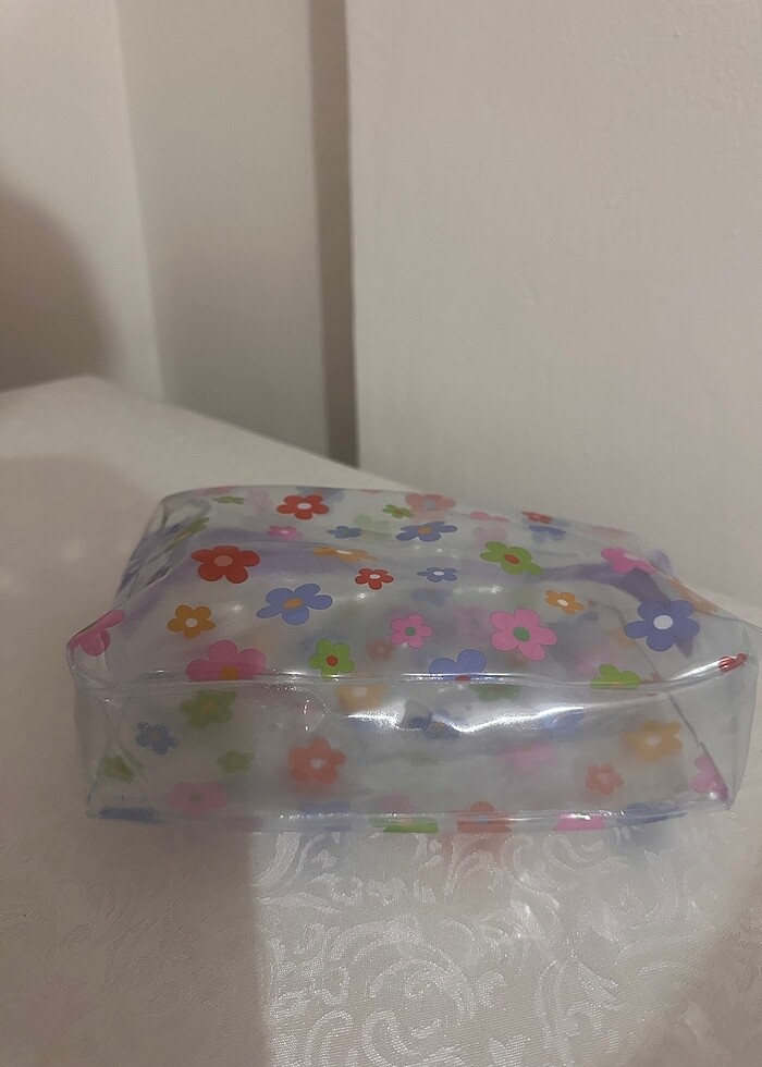 Şeffaf Makyaj çantası orta boy - Görsel 4