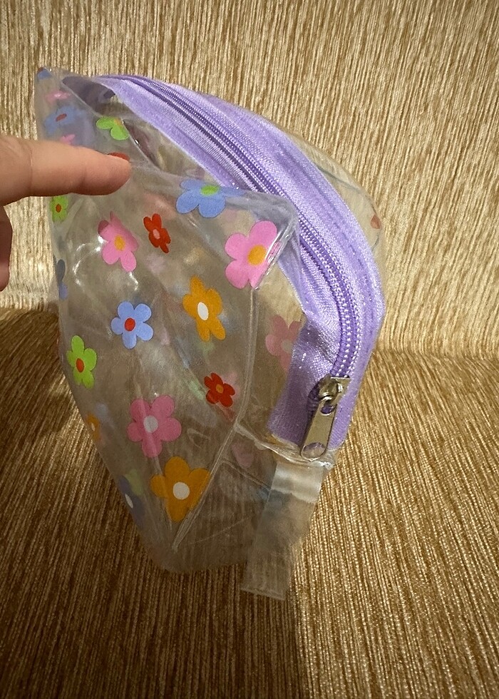 Şeffaf Makyaj çantası orta boy - Görsel 5