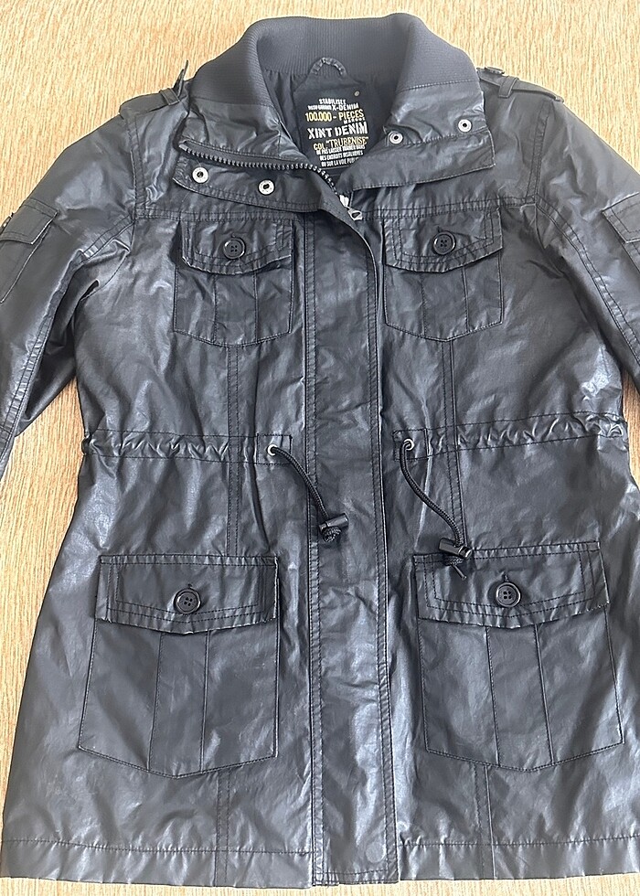 Trençkot/Mont kısa S/M beden - Görsel 2