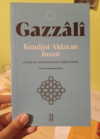 İmam Gazzali kendini aldatan insan gazzali