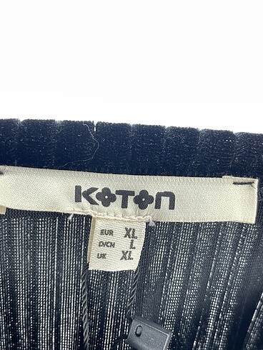 s Beden siyah Renk Koton Bluz %70 İndirimli.