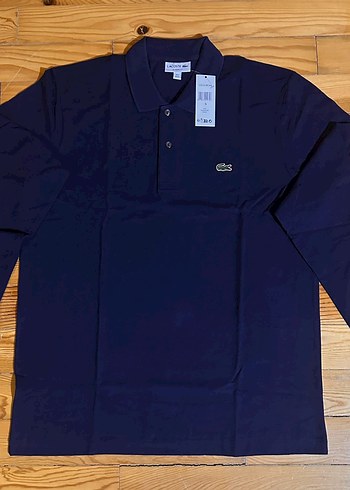 m Beden lacivert Renk Lacoste L.12.12 Uzun Kollu Polo Yaka