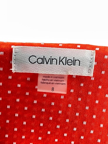 36 Beden turuncu Renk Calvin Klein Kısa Elbise %70 İndirimli.