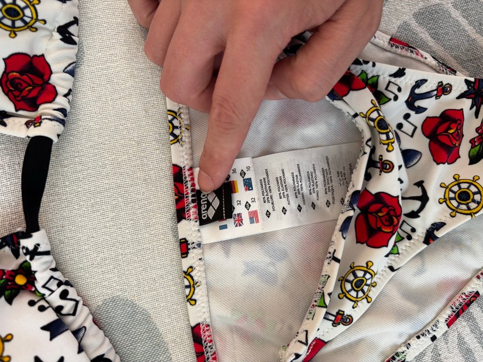 Arena Renkli Desenli İpli Bikini - Görsel 2