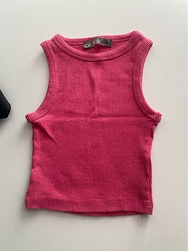 s Beden pembe Renk Crop bluz