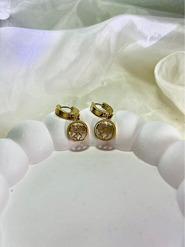 Diğer Çelik Gold Küpe