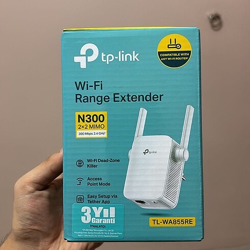 TP LINK WiFi ağı genişletici.