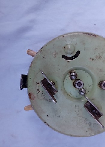 Antika FLEVRON Bej ve Gri Metal Masa Saati - Görsel 2