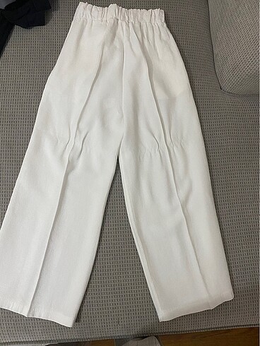 s Beden beyaz Renk Ketenimsi pantolon
