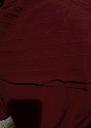 SHEIN Bordo Uzun Kollu Abiye Elbise - Görsel 6