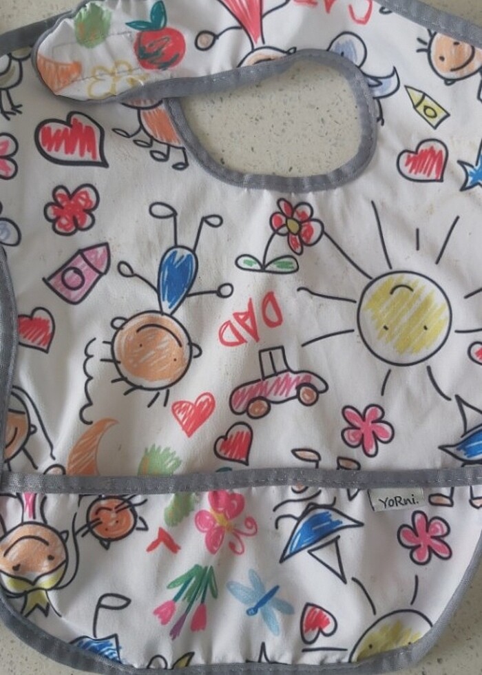 Yorni marka bebek mama önlüğü  - Görsel 2