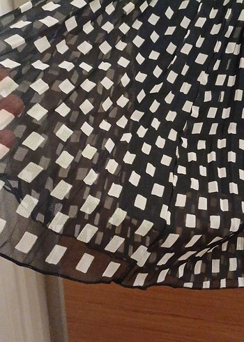 Kadın Siyah Pilili Uzun Etek - Görsel 2