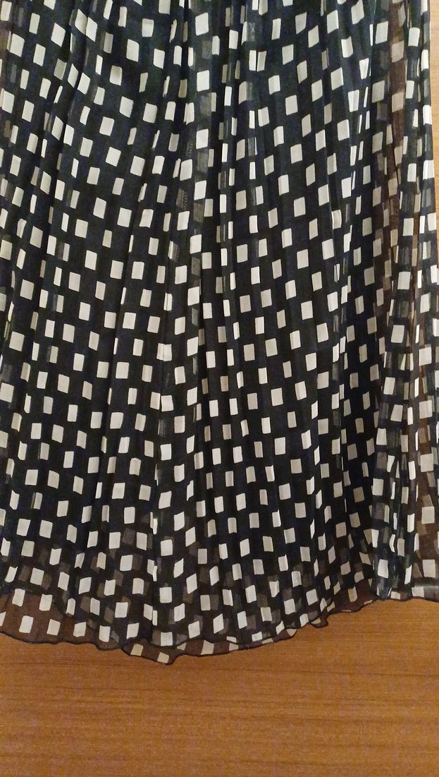 Kadın Siyah Pilili Uzun Etek - Görsel 4