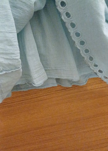 Gri Nakışlı Uzun Bohem Keten Elbise - Görsel 7