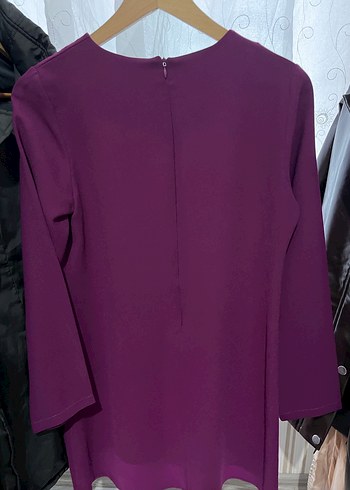 Kadın Mor Uzun Kollu Tunik - Görsel 3