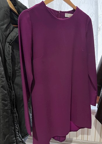 Kadın Mor Uzun Kollu Tunik - Görsel 2