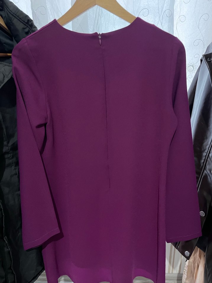 Kadın Mor Uzun Kollu Tunik - Görsel 3