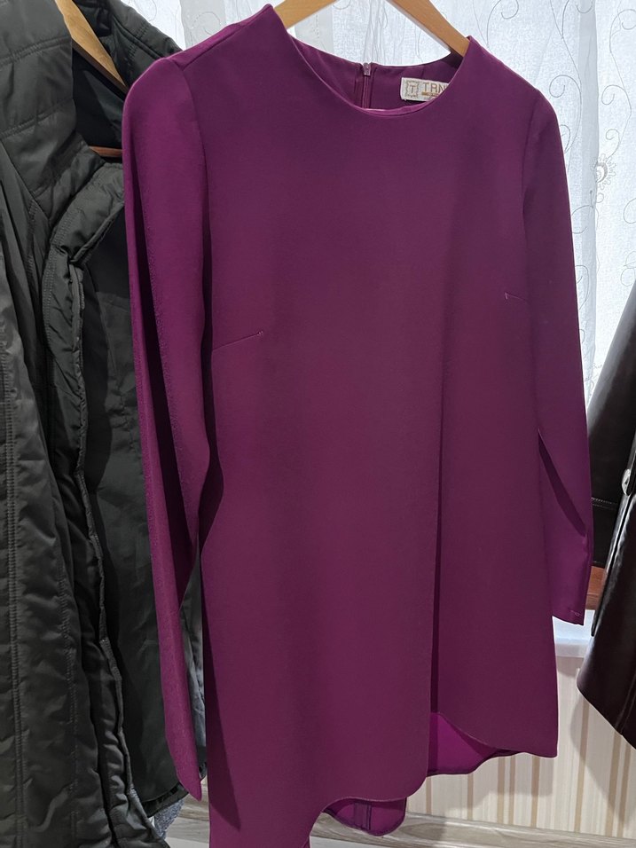 Kadın Mor Uzun Kollu Tunik - Görsel 2