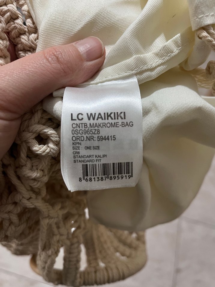 Püsküllü Bohem Örgü Kadın Çanta - Görsel 4