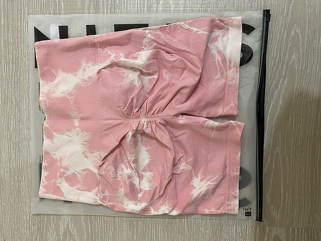 Sheinside Shine Batik Büzgülü Şort Tayt
